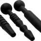 Dark Rods 3 Piece Silicone Penis Plug Set