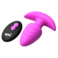 Rotating & Vibrating Silicone Butt Plug w/ Remote