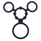 Triple Ring With Ball Stretcher