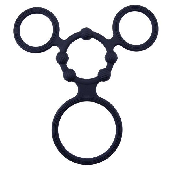 Triple Ring With Ball Stretcher