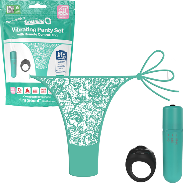 Vibrating Panty Set W/ Remote Ring 4T High Pitch Treble