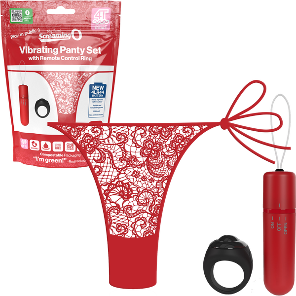 Vibrating Panty Set W/ Remote Ring 4T High Pitch Treble