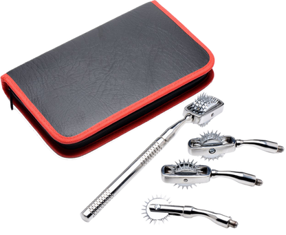 Deluxe Wartenberg Wheel Set With Travel Case