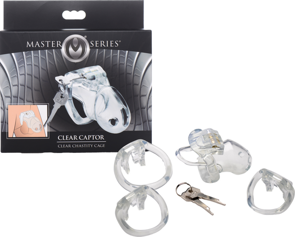 Clear Captor Chastity Cage - Large