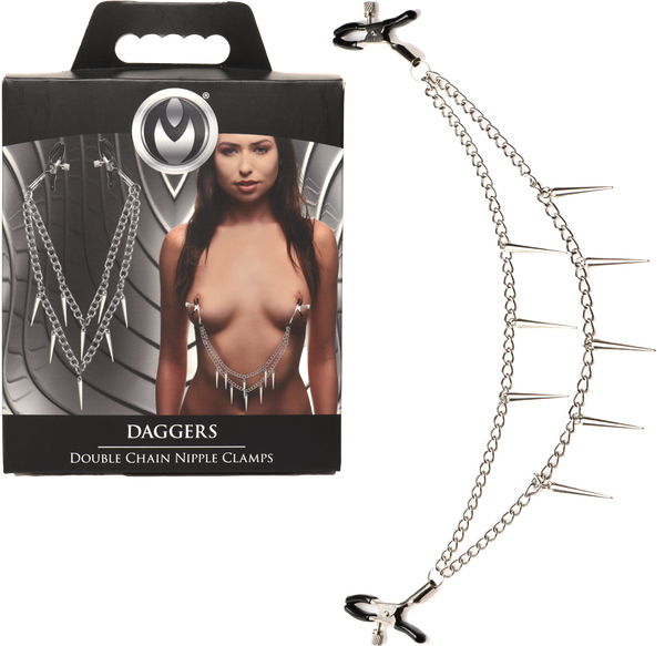 Daggers Double Chain Nipple Clamps