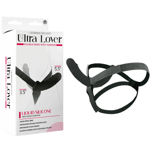 Ultra Lover - Double Dong with Harness