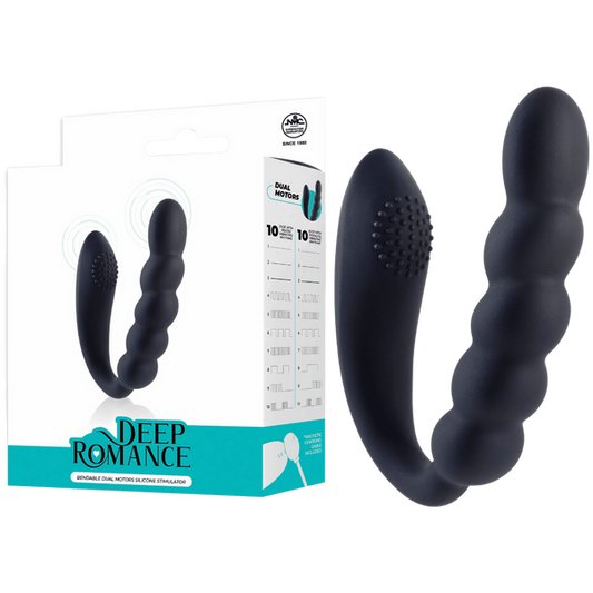 Bendable Dual Motors Silicone Stimulator