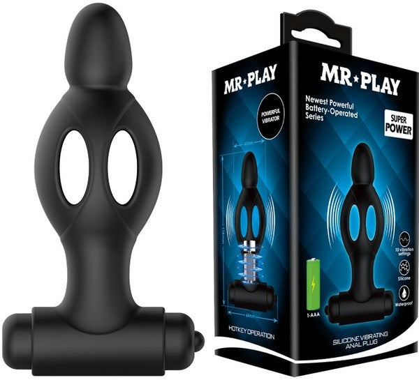 Silicone Vibrating Anal Plug