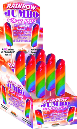 Jumbo Rainbow Cock Pops