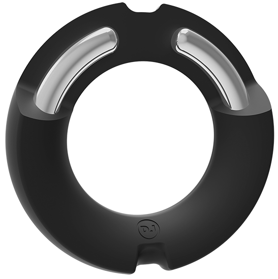 Silicone-covered Metal Cock Ring - 45mm