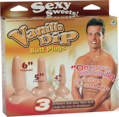 Vanilla Dip Butt Plugs