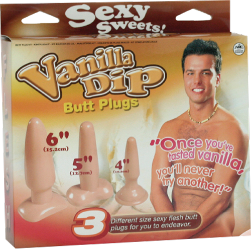 Vanilla Dip Butt Plugs