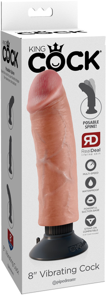 8" Vibrating Cock